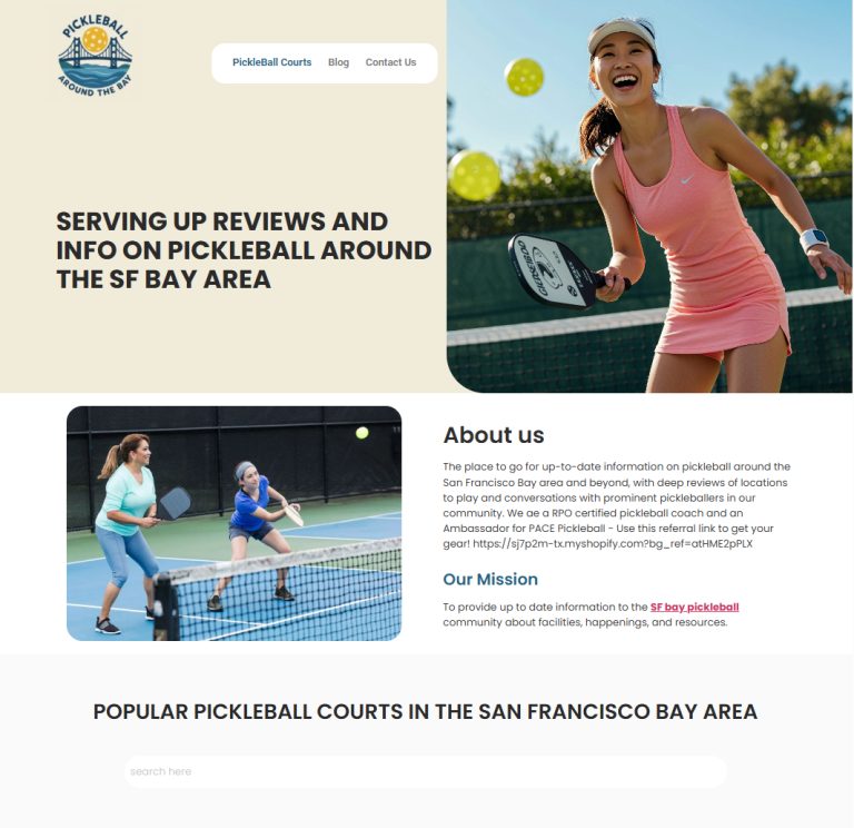 Pickleball Around The Bay